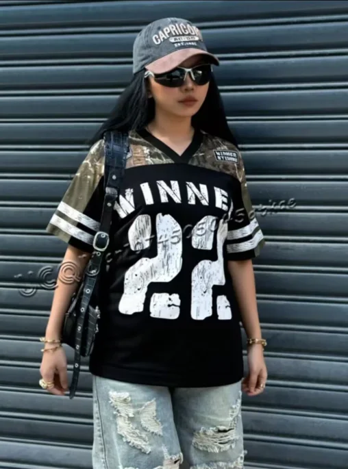 Y2K Streetwear Breathable Fashion Men Punk Hip hip Digital design Short sleeve T shirt Harajuku Woman Loose casual sports Top