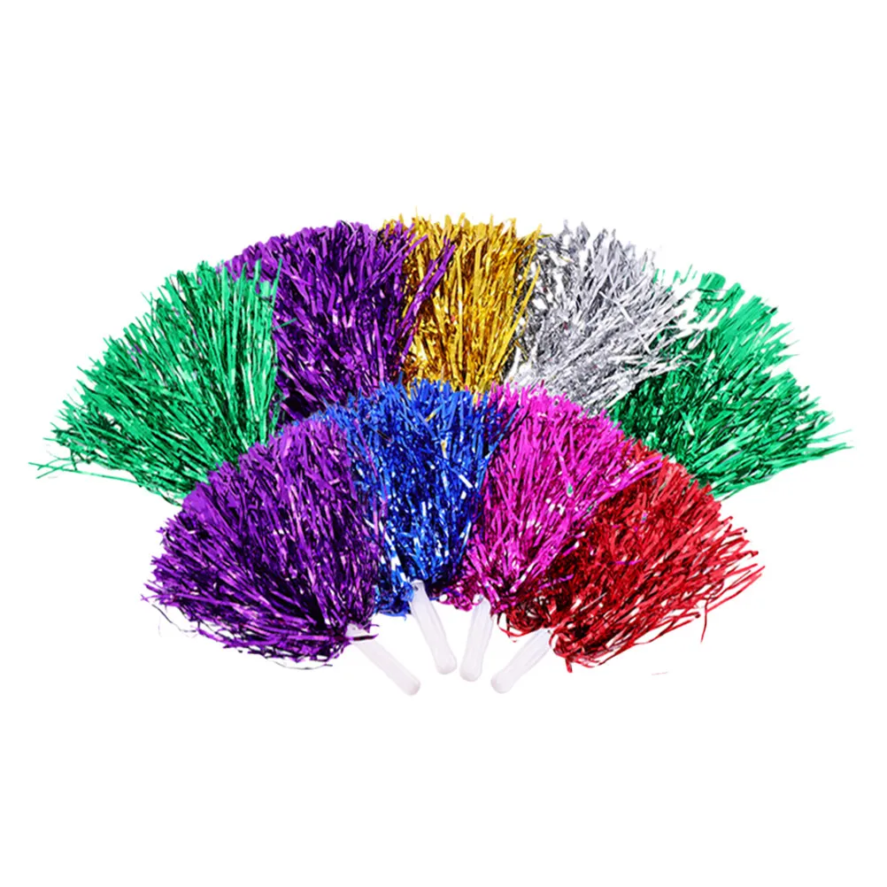 

9Pcs Cheerleading Pom Poms Easy-to-Use Handle Design for Cheerleaders Dancers Fans Pom Poms Cheerleading