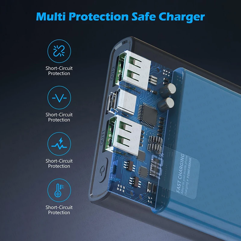 For Xiaomi 500000mAh Powerbank Mobile External Spare Battery Fast Type-C Portable Charger Charging For iPhone Samsung Power Bank - view 5