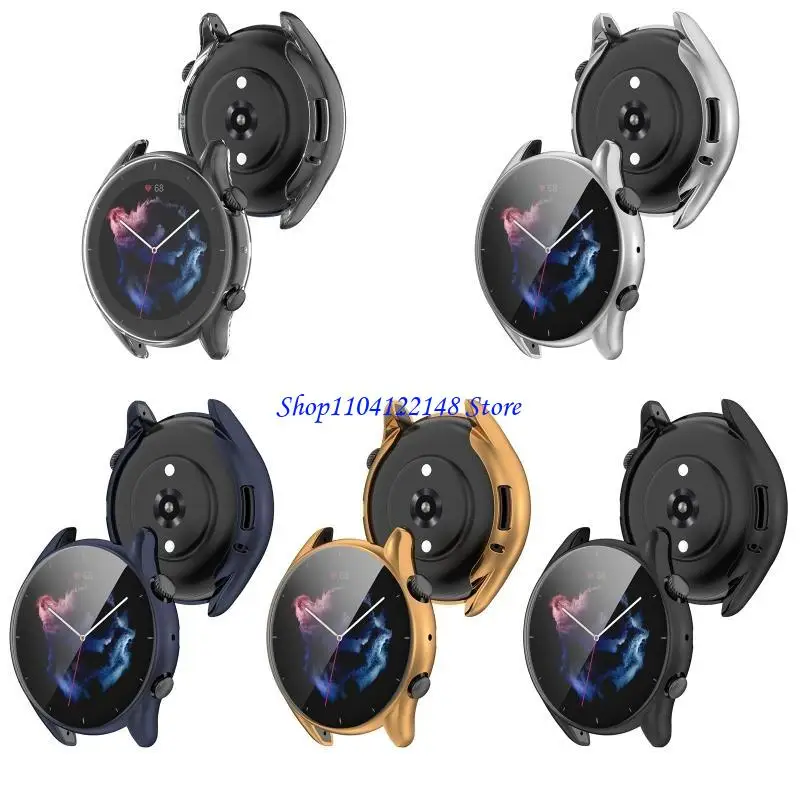 

P9FA for Smart Watch Frame Bumper Soft Cover Protect Case TPU for Shell for Amazf