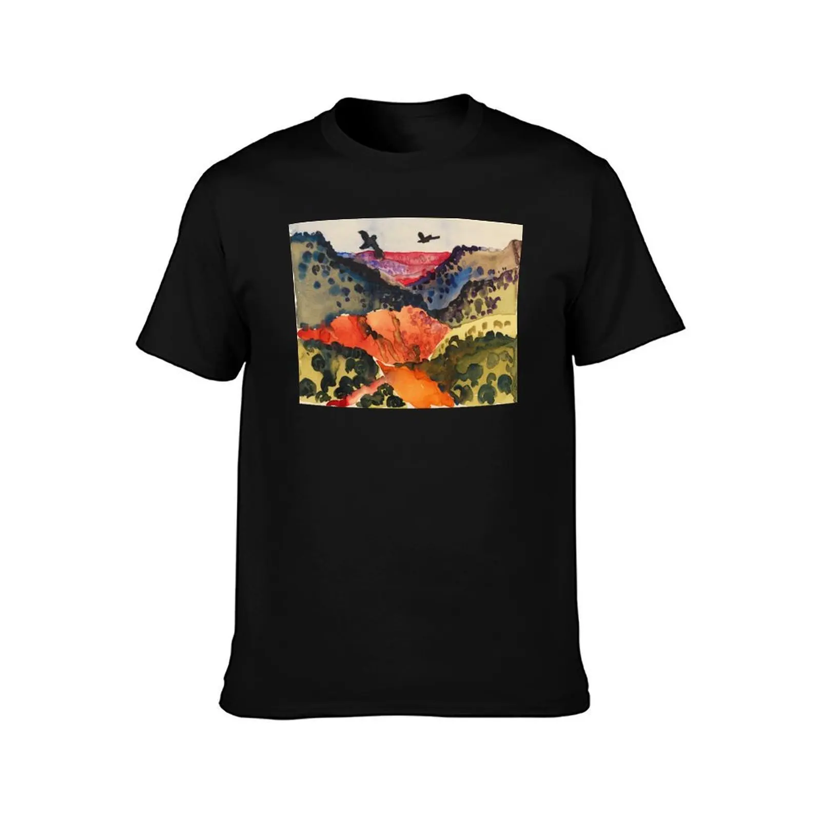 Georgia O'Keeffe, Canyon with Crows T-Shirt Lightweight Running T-Shirt