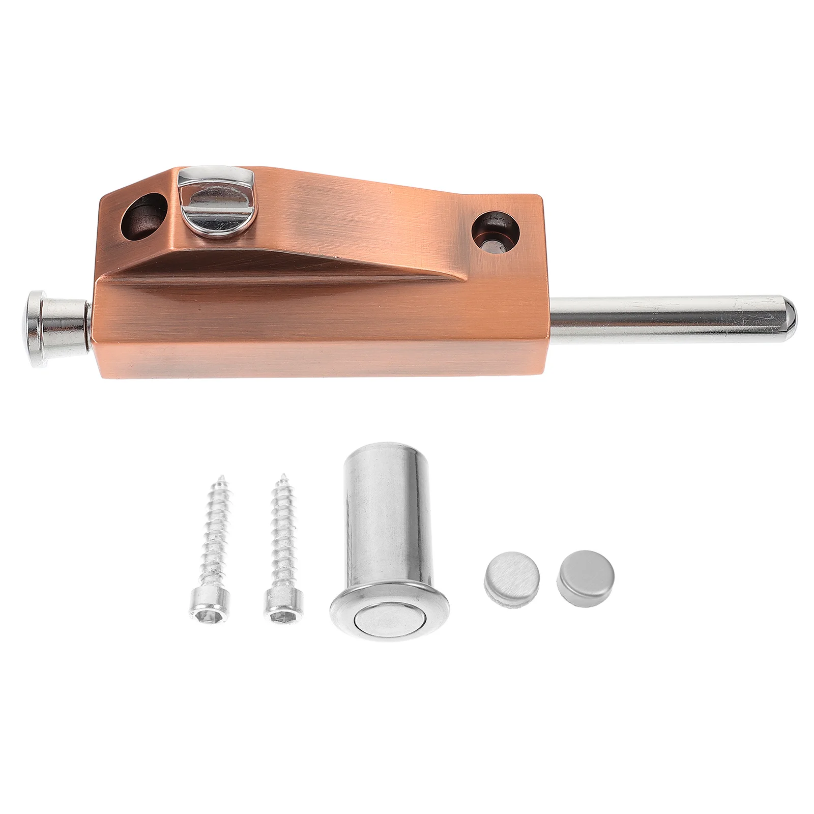 

Spring Pin Latch Automatic Rotating Thickened Aluminum Alloy Strong Durable Body Smooth Unlocking Thickened Lock Tongue