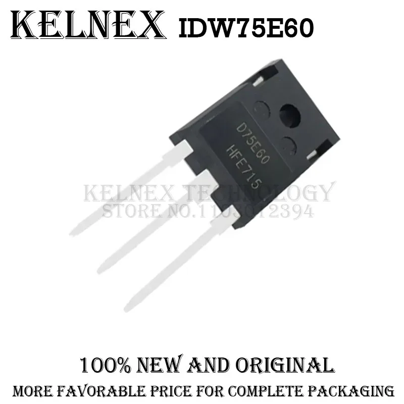 5 pièces IDW75E60 TO-247AC-3 récupération rapide/diode haute efficacité 600V 120A