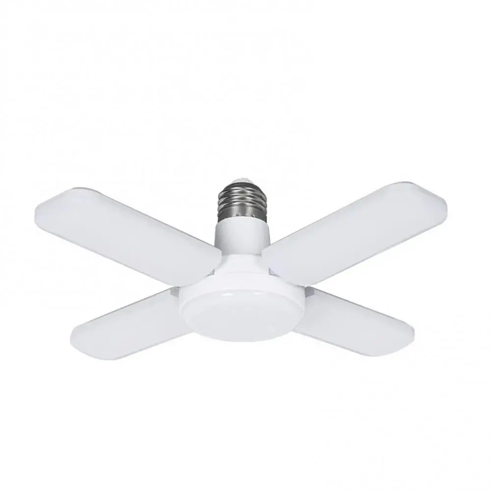 Lamp Garage Light LED Mini Four Leaf Light Foldable Light Three Leaf Light Adjustable LED Wings Standard Medium Base Room Decor