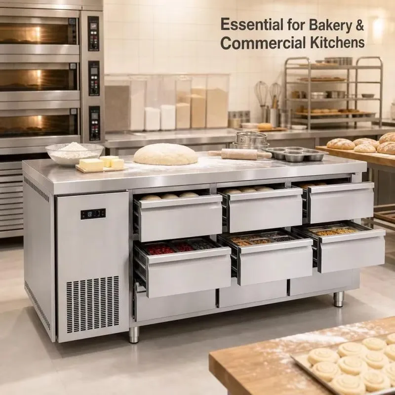 for Stainless steel workbench salad bar refrigerator sandwich preparation table refrigeration commercial equipment