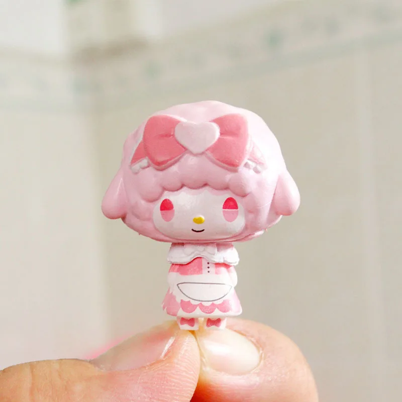 Cartoon Sanrio Piano Lamb Resin Qversion Micro Landscape Decoration Figurine Mobile Phone Case Paster Cake Decoration Model Doll