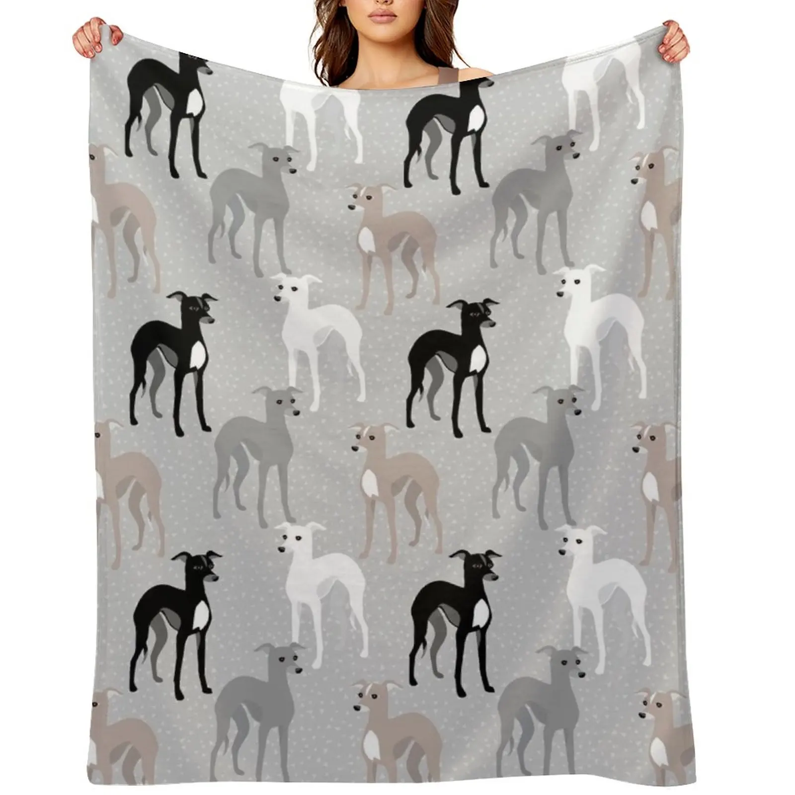 

Italian Greyhounds Throw Blanket Softest Flannel Loose Thermals For Travel Blankets