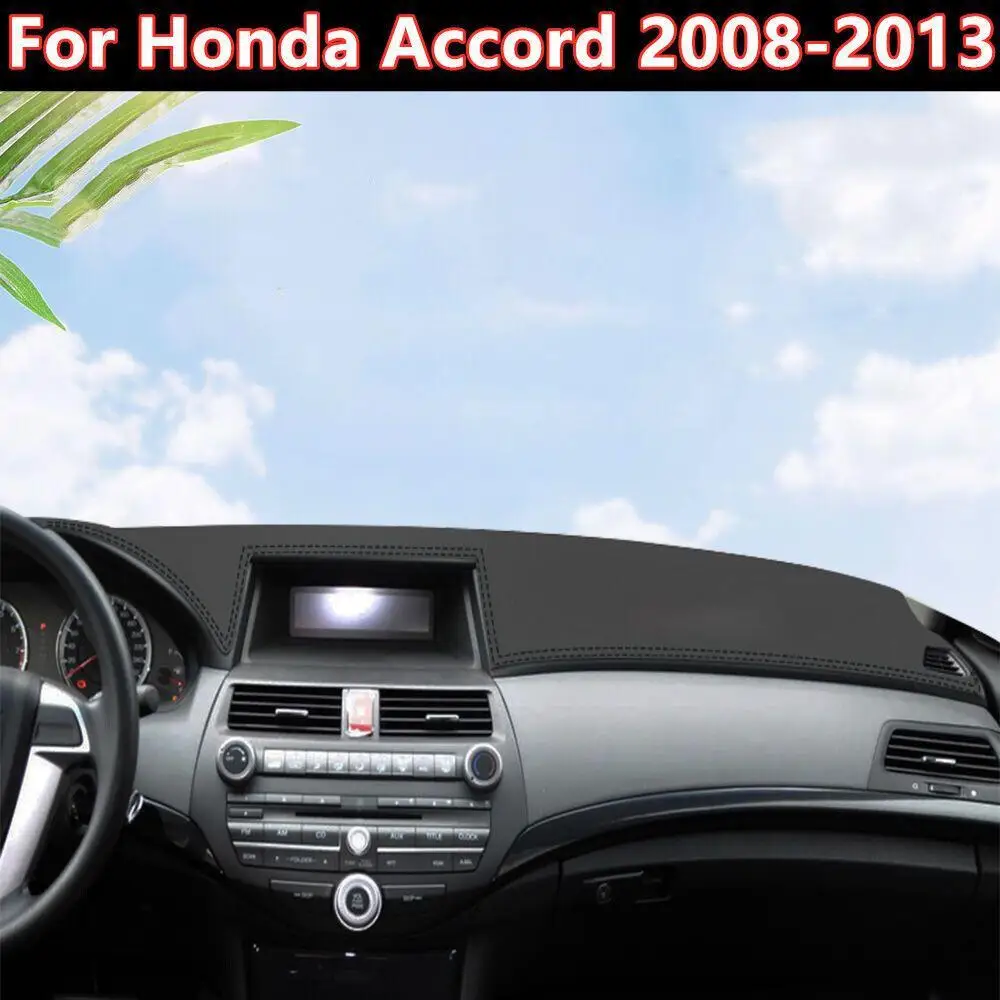 

For Honda Accord 2008-2013 PU Leather Car Dashboard Cover Dash Protector Mat