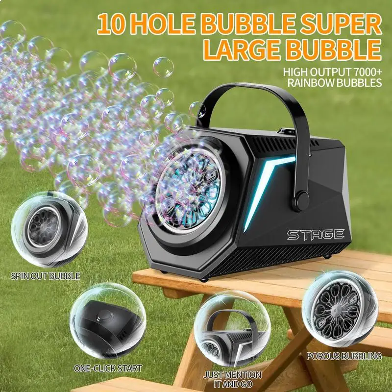 

Large Capacity Stage Bubble Machine Automatic Bubble Blower Machine Remote Control Large-Capacity Bubble Machine For Parties