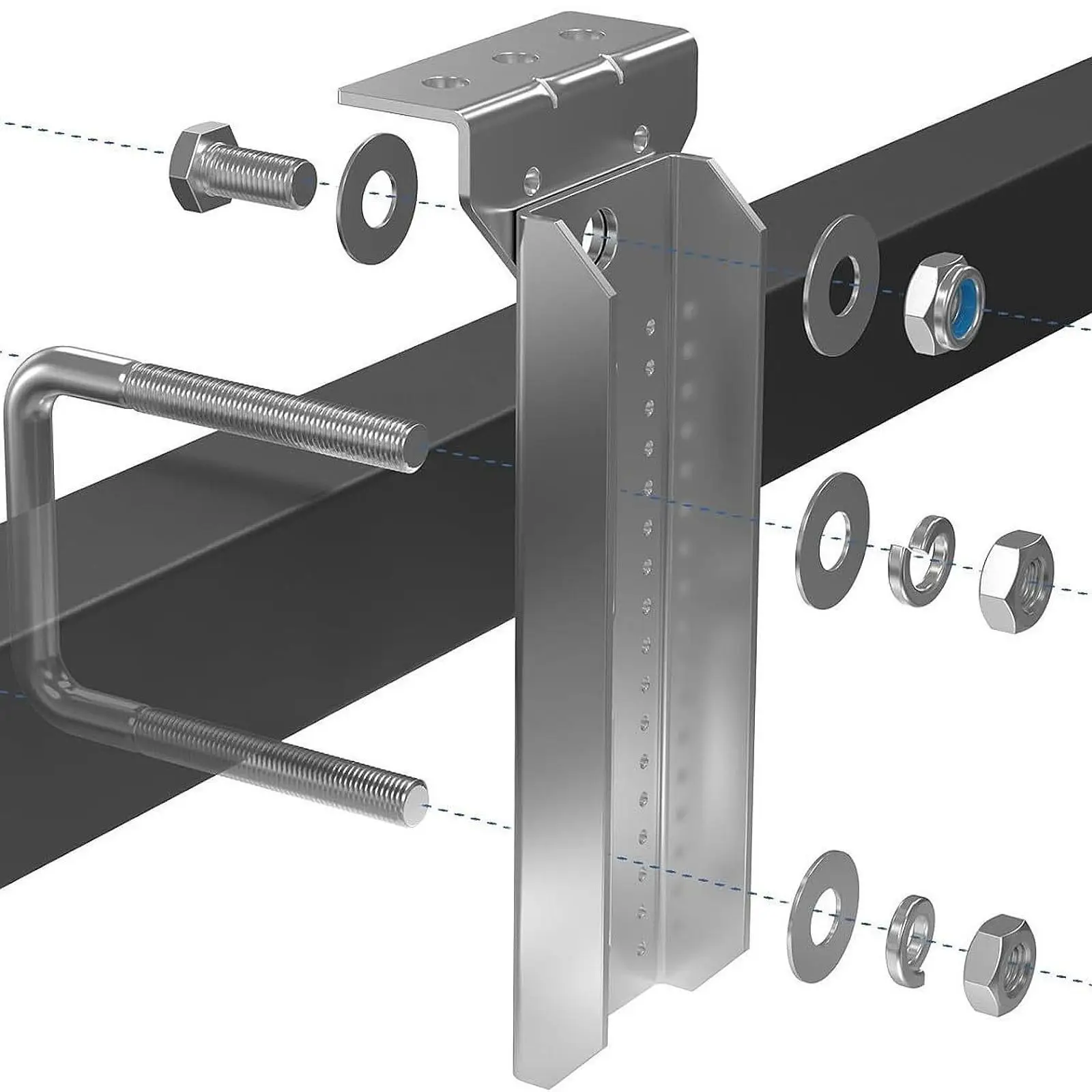 

Комплект верхних двухъярусных кронштейнов 4x8 дюймов, квадратные U-образные болты, универсальные аксессуары, запасные для тяжелых условий эксплуатации