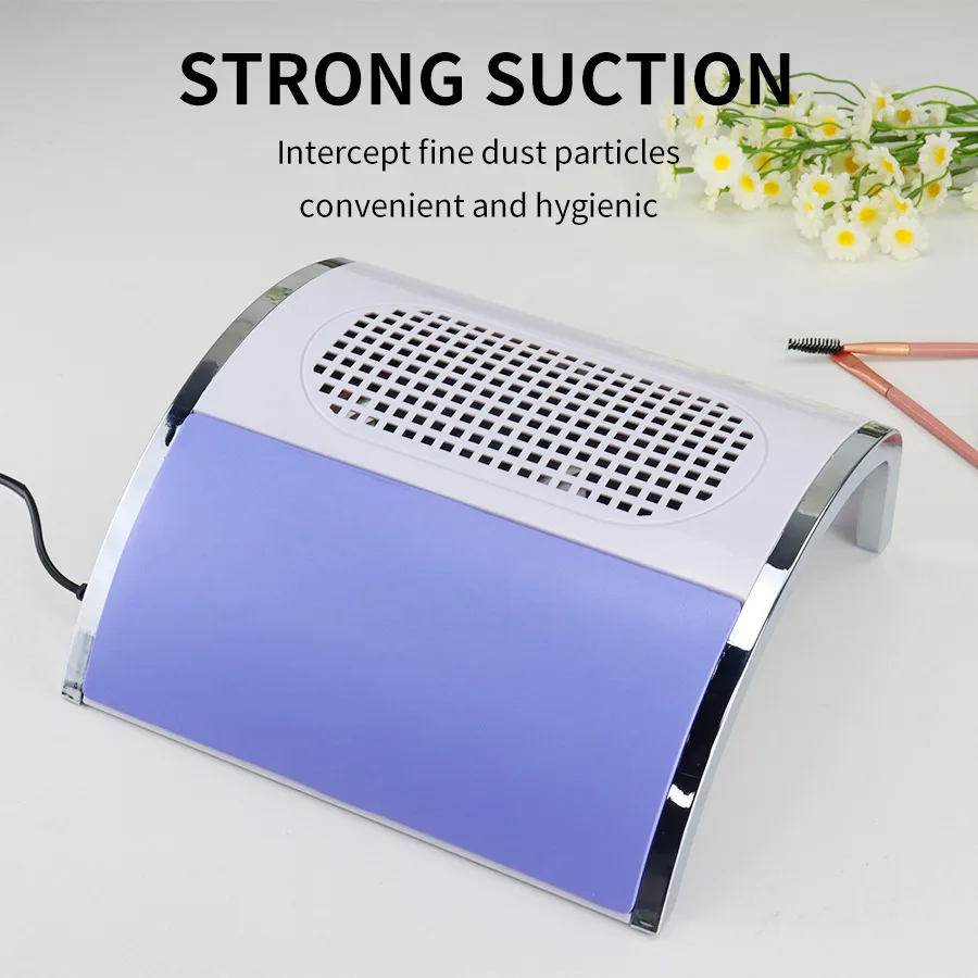 Hot Sale Nail Dust Collector High Power Nail Polishing Vacuum Cleaner 2 in 1 Hand Rest Dust Suction Machine Tools