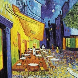 Adult 1000pcs Paper Puzzle Cafe Terrace At Night Van Gogh World Famous Painting Home Decoration Wall Display Decompression