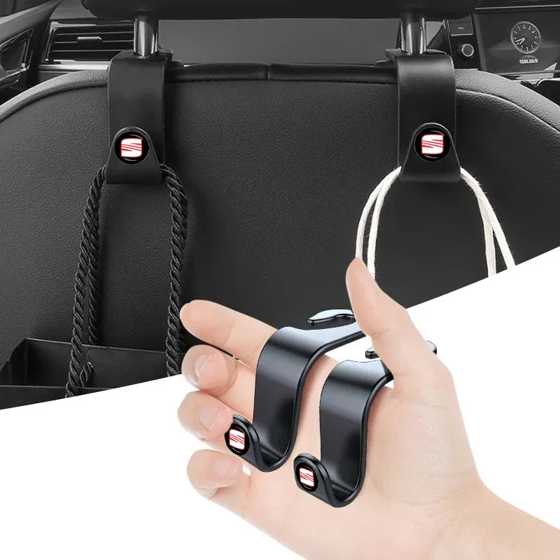 2/4Pcs Car Seat Backrest Hook Portable Multifunctional Hook For Seat Leon Ibiza Arona Altea Ateca FR Toledo Exeo Alhambra Mii