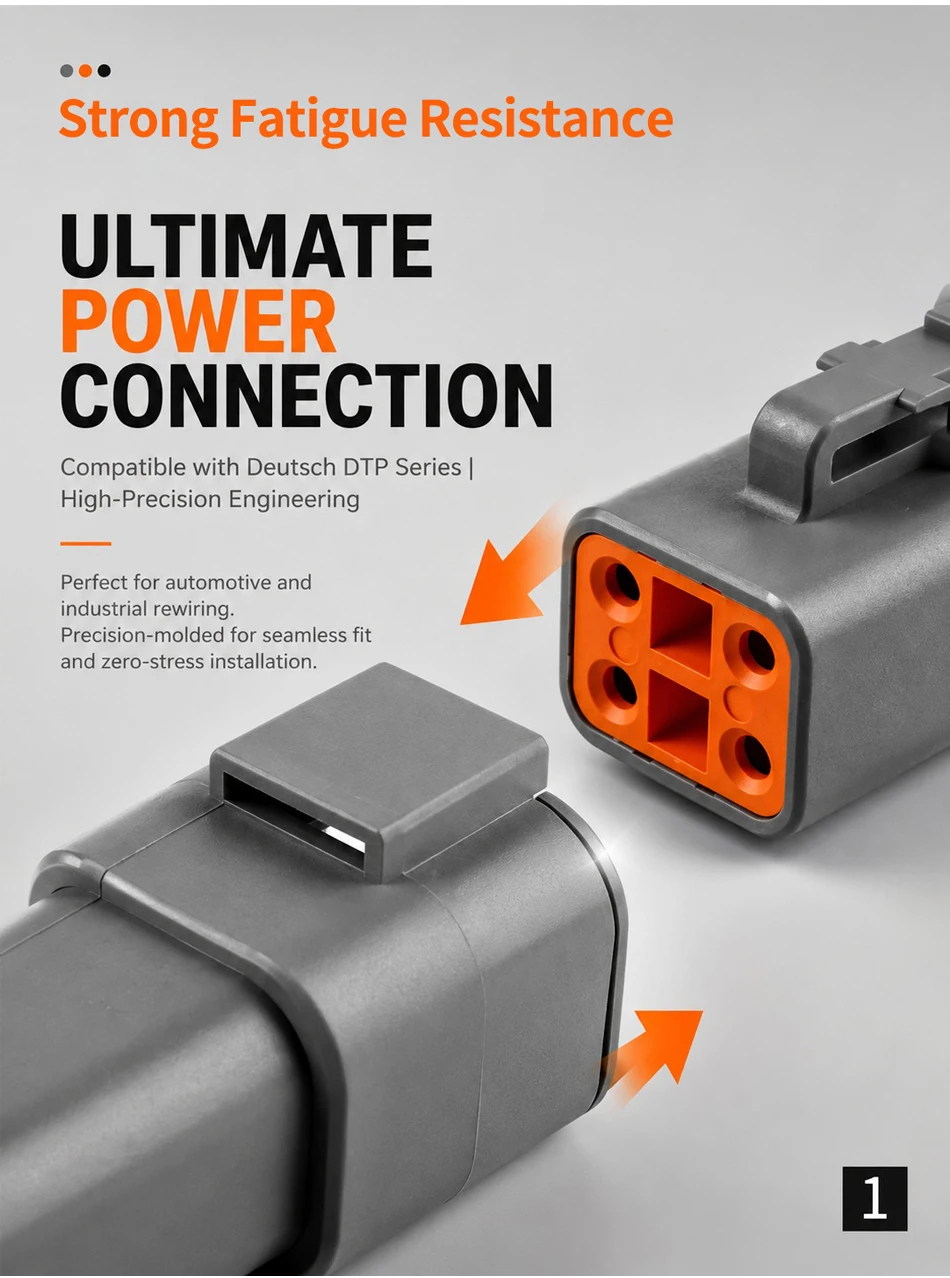 2 Pin DTP04-2P DTP06-2S Deutsch DTP Connector - Gray Male Female Waterproof Electrical Auto Plug for Marine, Bus & Industrial T&I Online Store