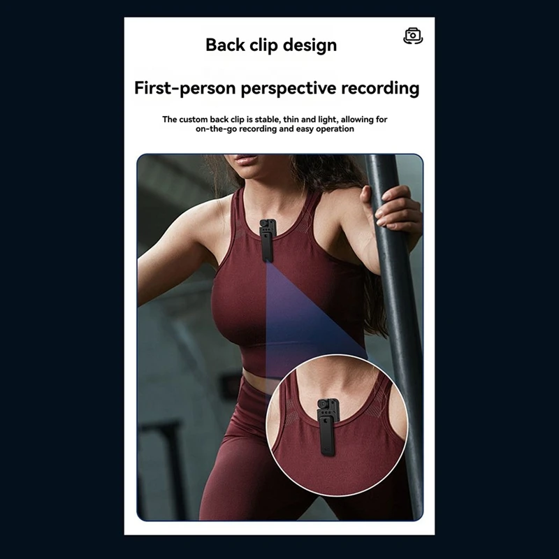 

Регистратор правоохранительных органов 1080p, инфракрасная камера ночного видения с экраном, мини-регистратор с задним зажимом для безопасности-A86Z