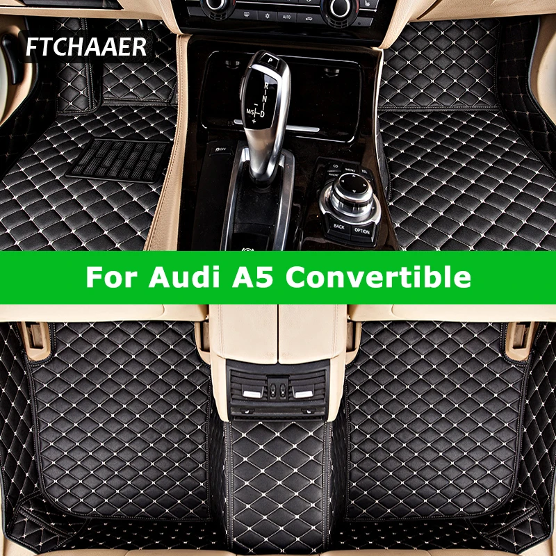 

FTCHAAER Custom Car Floor Mats For Audi A5 Convertible Cabriolet Auto Carpets Foot Coche Accessorie