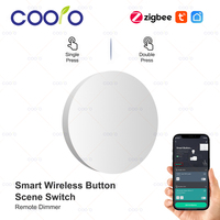 Tuya ZigBee Smart Button Scene Switch Intelligent Linkage Wireless Remoter Battery Powered Automation Works With Home Assistant