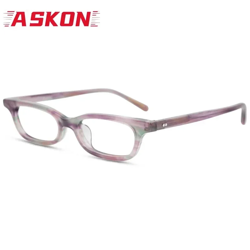 Summer Top Quality Acetate Rectangle Glasses Frame Men Unique Fashion Colorful Eyeglasses Frames Women Myopia Reading Man 145mm