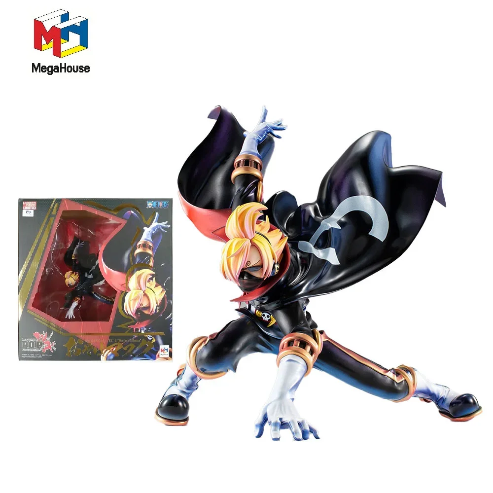 

In Stock Original MegaHouse POP Warriors Alliance Sanji Portrait of Pirates PVC Doll Decoration Model Holiday Gift