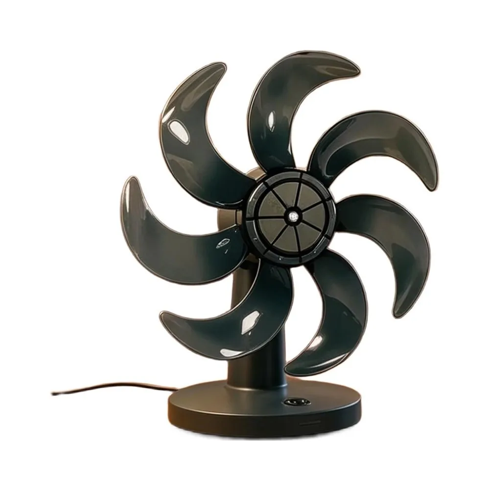 7-Blade Fan Leaf Kit for Midea Electric Fans 12-inch and 14-inch Models Supporting Reliable Air Circulation Over Time