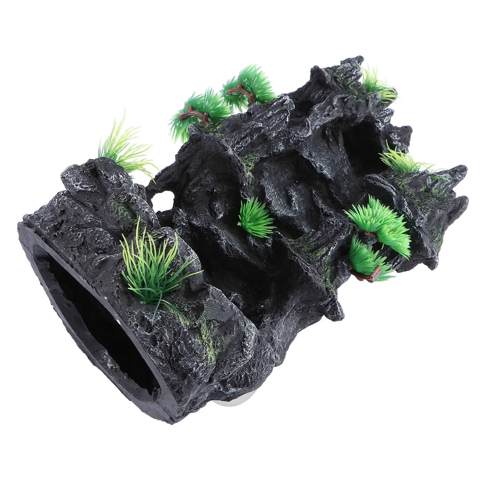 

1Pcs Fake Mountain Resin Craft Waterfall Design Aquarium Decor for Freshwater Saltwater Fish Tank Ornament Easy Clean