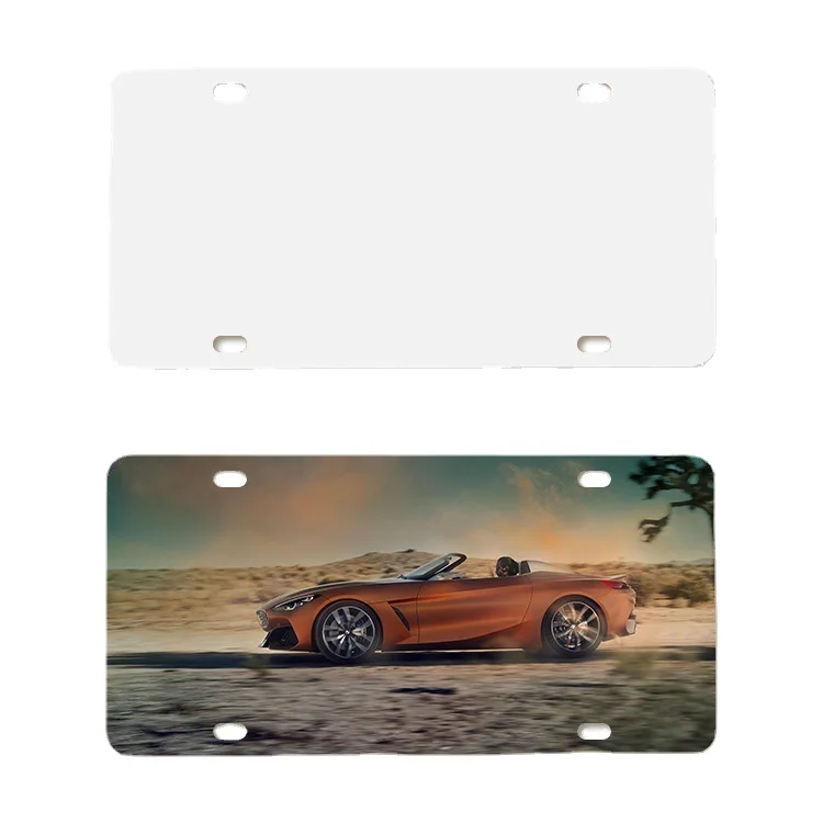 10pcs/lot Blank Sublimation Aluminum Sheet With Four Holes Personalized DIY Creative Display Item