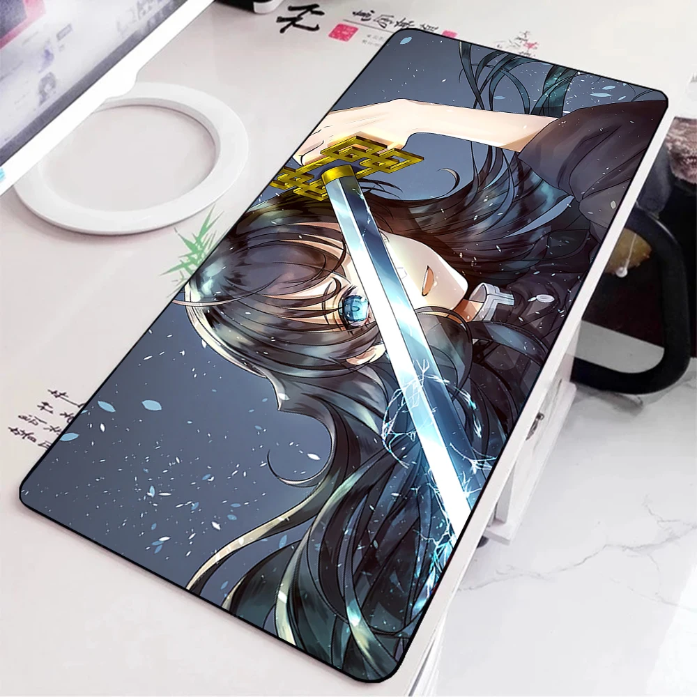 muichiro Mousepad HD Printing Computer Gamers Locking Edge Non-slip Mouse Pad XXL90x40cm Keyboard PC Desk Pad