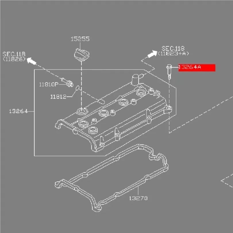 สําหรับ Nissan Altima TEANA X-TRAIL Maxima TERRA วาล์ว Chamber วาล์ว CAGE COVER Bolt สกรู 1pcs