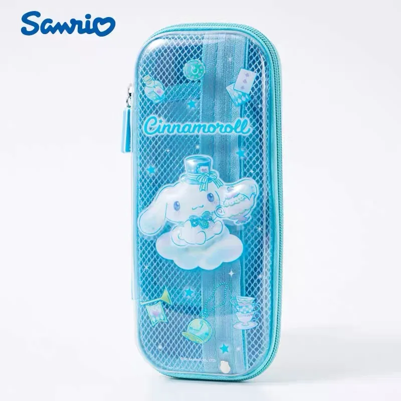 Sanrio Cinnamoroll briefpapiertas Transparant etui met grote capaciteit Terug naar school Schattig briefpapieretui Meerlaags verdeeld