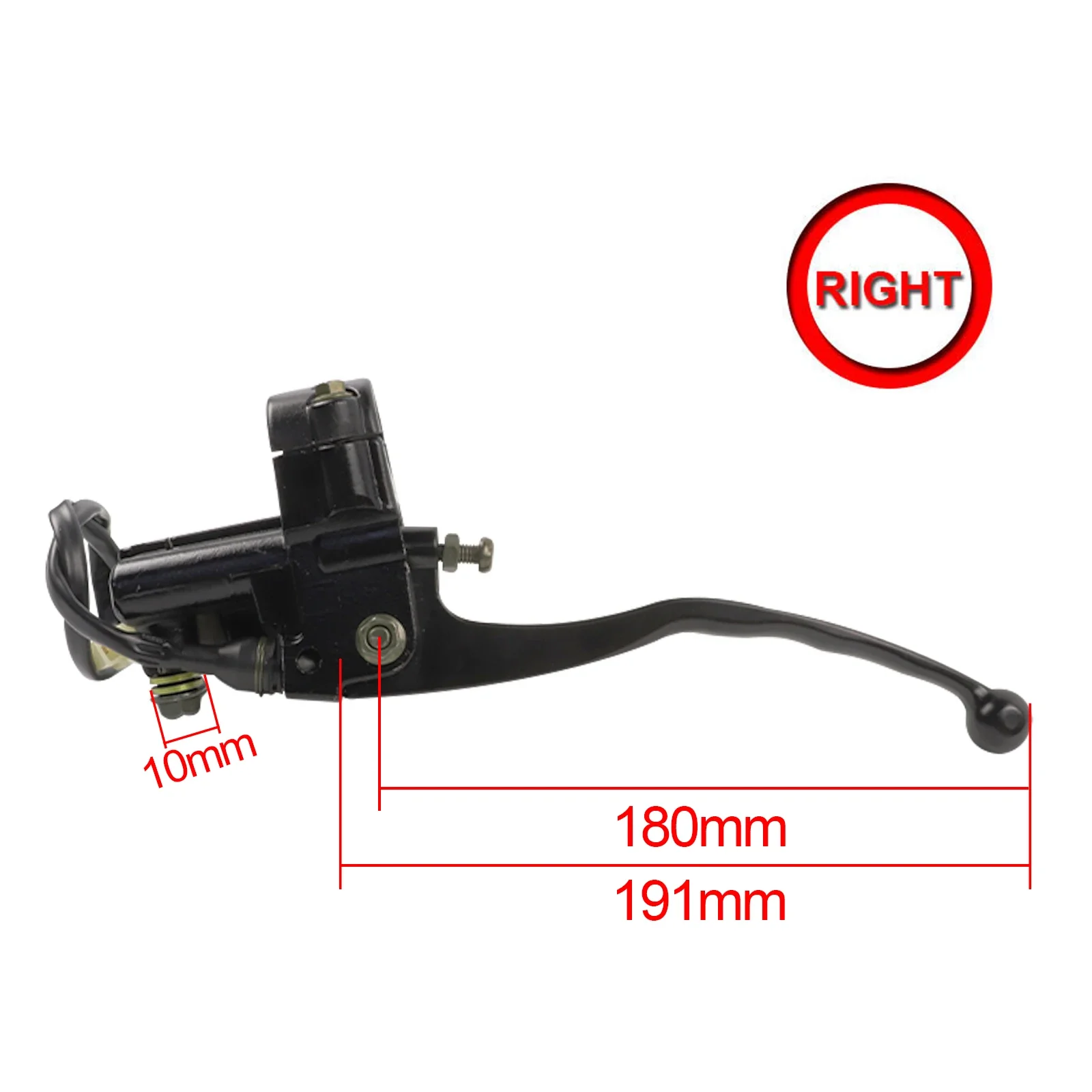Prawa dźwignia pompy hamulcowej hydraulicznej 7/8'' do Yamaha XT600 XT550 XT350 TT250 XT225 ATV Quad Moped — zdjęcie 4