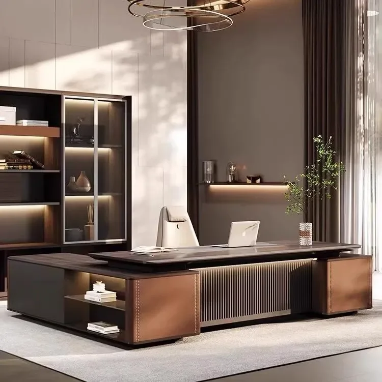 مكتب فاخر وخفيف وبسيط وحديث لسطح المكتب ومجموعة مكتب مشرف مدير الرئيس #4