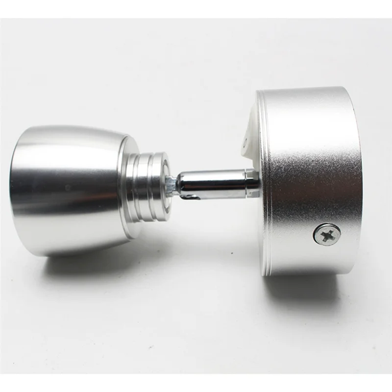 

Настоятельно рекомендуемый прикроватный прожектор для автофургона, лампа для чтения, переключатель света с зажимом для караванов, автодомов, лодок и т. д. (серебристый)