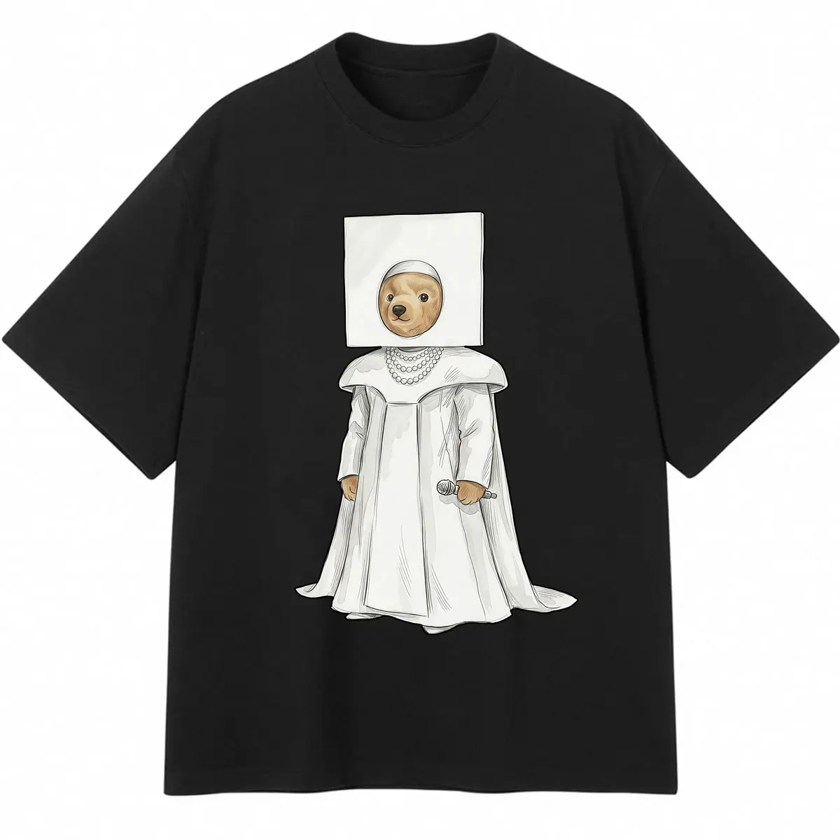 Lady Gaga Meat Dress Bear The MAYHEM Ball T Shirts Fashion Creativity O-Neck T-shirts Oversized Cotton Casual Men Women T Shirt