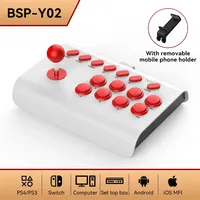 NEW BSP-Y02 For switch For PS3/PS4 Arcade game rocker Bluetooth Wireless Wired Controller for TV PC IOS Android Steam Joystick