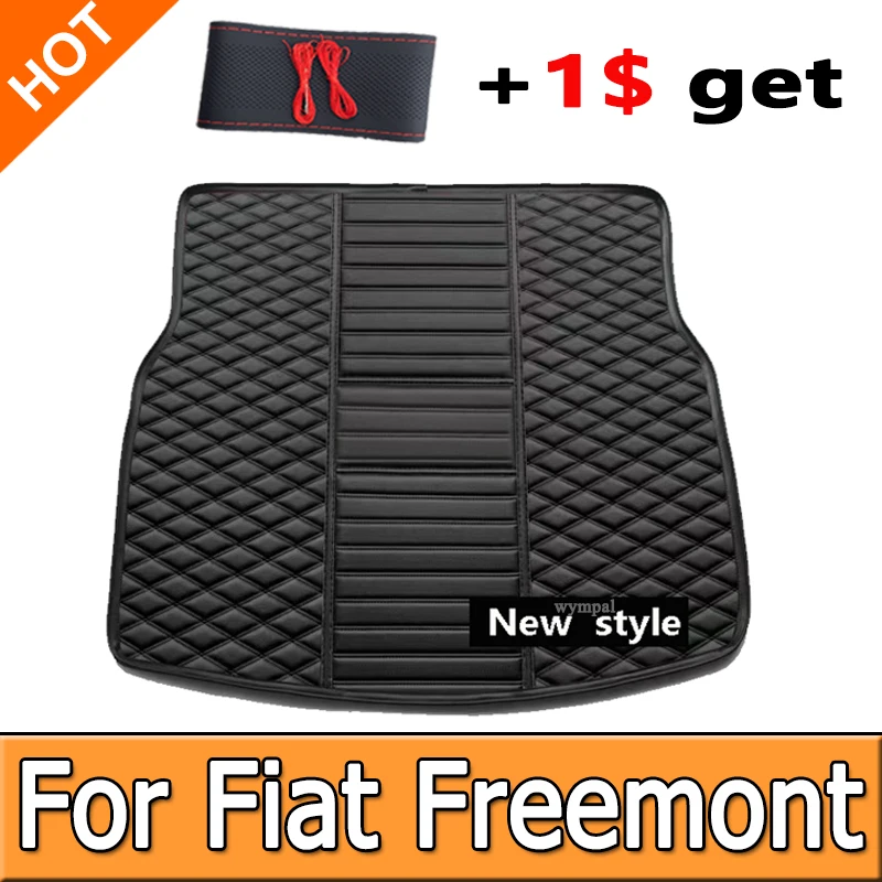 Waterproof Car Trunk Mat For Fiat Freemont 7-Seat 2012 2013 2014 2015 2016 2017 Cargo Liner Boot Carpets