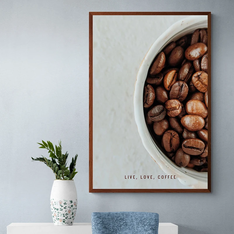 ملصقات ومطبوعات قهوة الصباح الكلاسيكية ، طباعة على القماش ، فن جداري ، صورة اقتباس لغرفة المعيشة ، ديكور المقهى #3