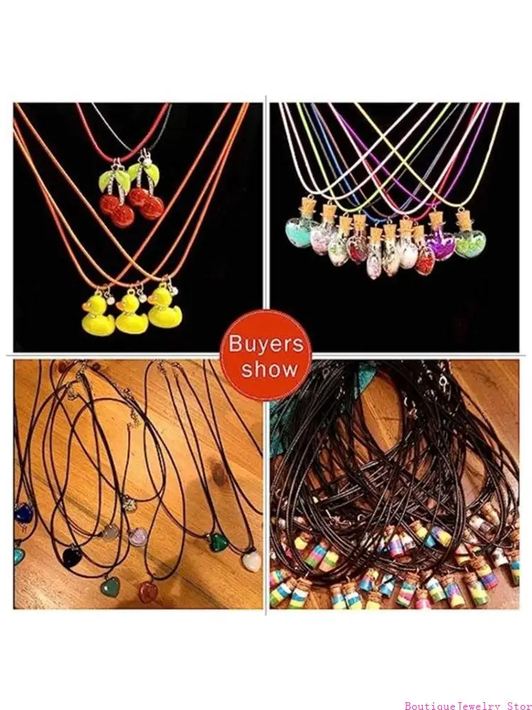 E1PE DIY Suedes Rope Lobster Clasp String Cord for Jewelry Crafts Making Easy to Use