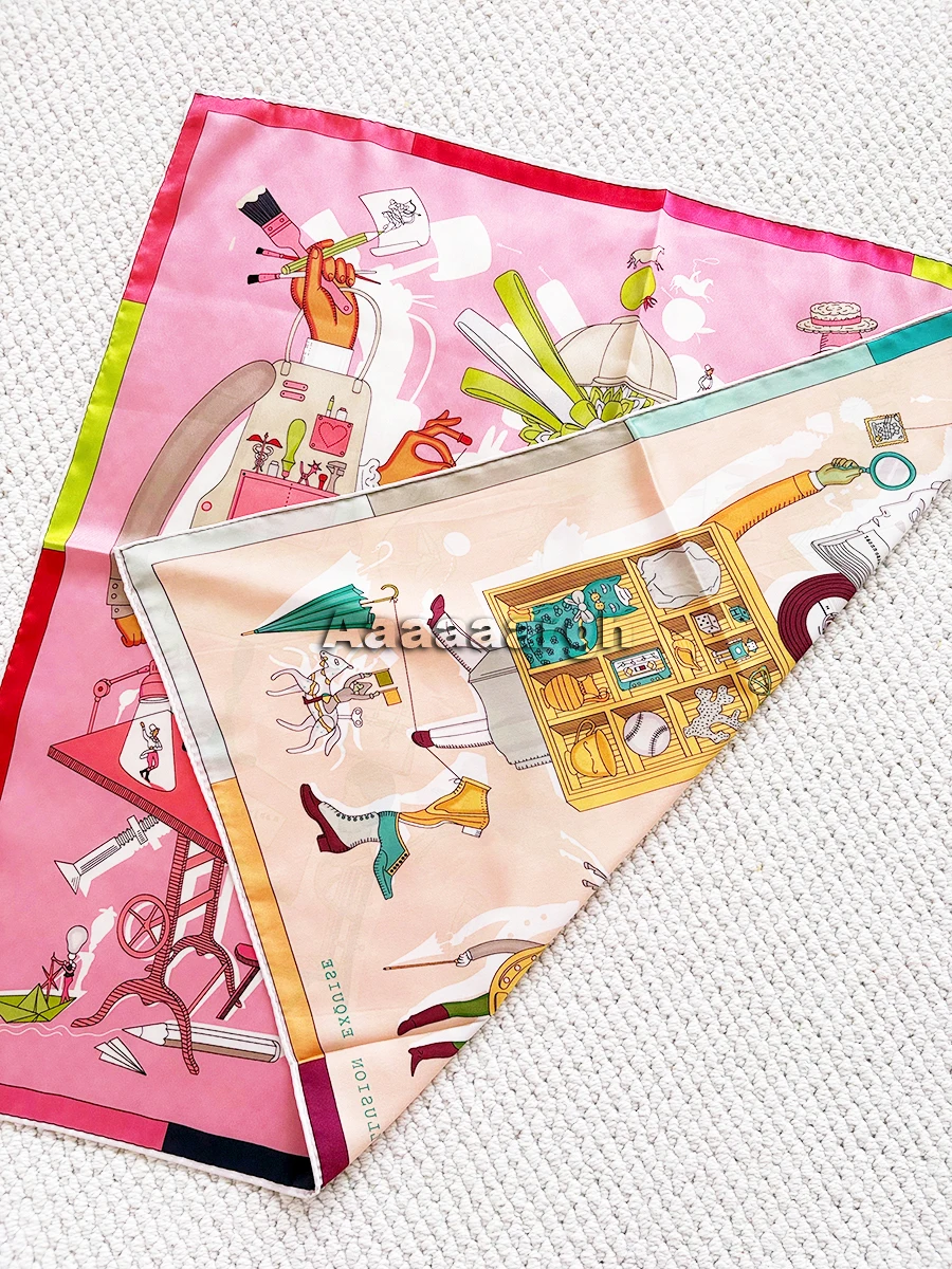 women-silk-scarf-70cm-women-hand-rolled-scarfs-shawls-bag-belt-accessories-lady-christmas-gift-double-sided-print-bandanas