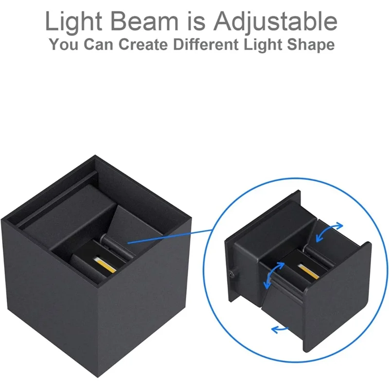 

B17B AC 90-260V 12W Led Wall Lamp IP65 Waterproof Outdoor Indoor Lighting For Porch For Garden Living Room Decoration
