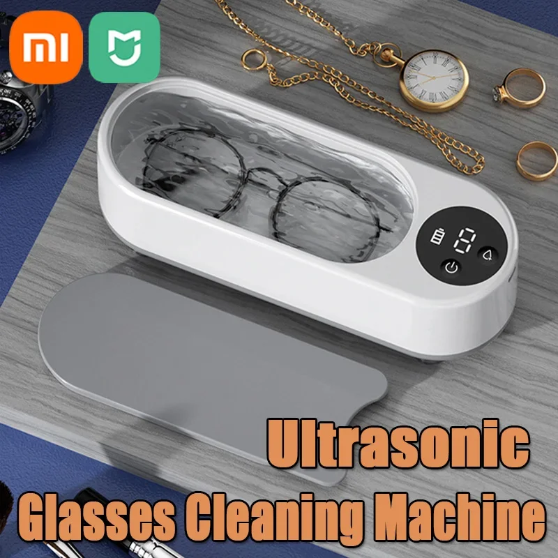 XIAOMI MIJIA 450ml Clean Ultrasonic Cleaner Portable Household Cleaning Machine Jewelry Cleaner Machine Ring Glasse Makeup Brush