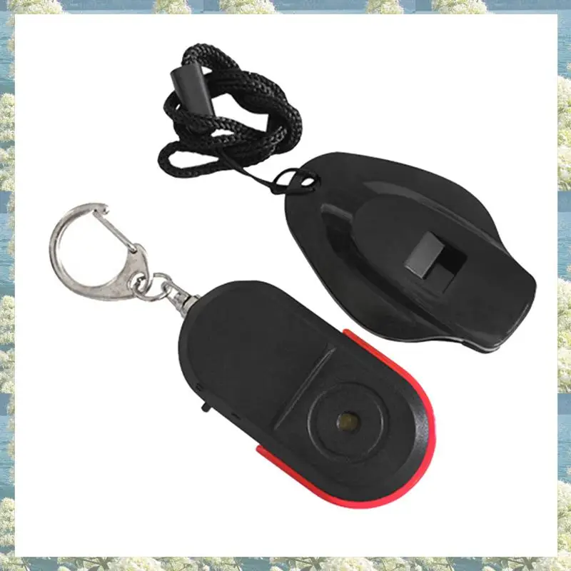 New-5X Anti-Lost Whistle Key Finder Wireless Alarm Smart Tag Key Locator Schlüsselbund Tracker Whistle Sound LED Licht Tracker