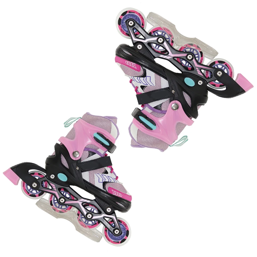 High Quality kids and adults inline roller skates new desgin patines de 4 ruedas adjustable size skates shoes