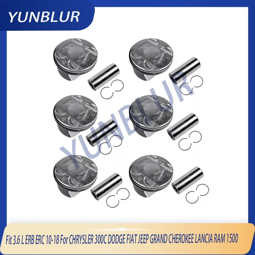 

STD Piston & Rings Kit Fit 3.6 L ERB ERC 10-18 For CHRYSLER 300C DODGE FIAT JEEP GRAND CHEROKEE LANCIA RAM 1500 Engine Part