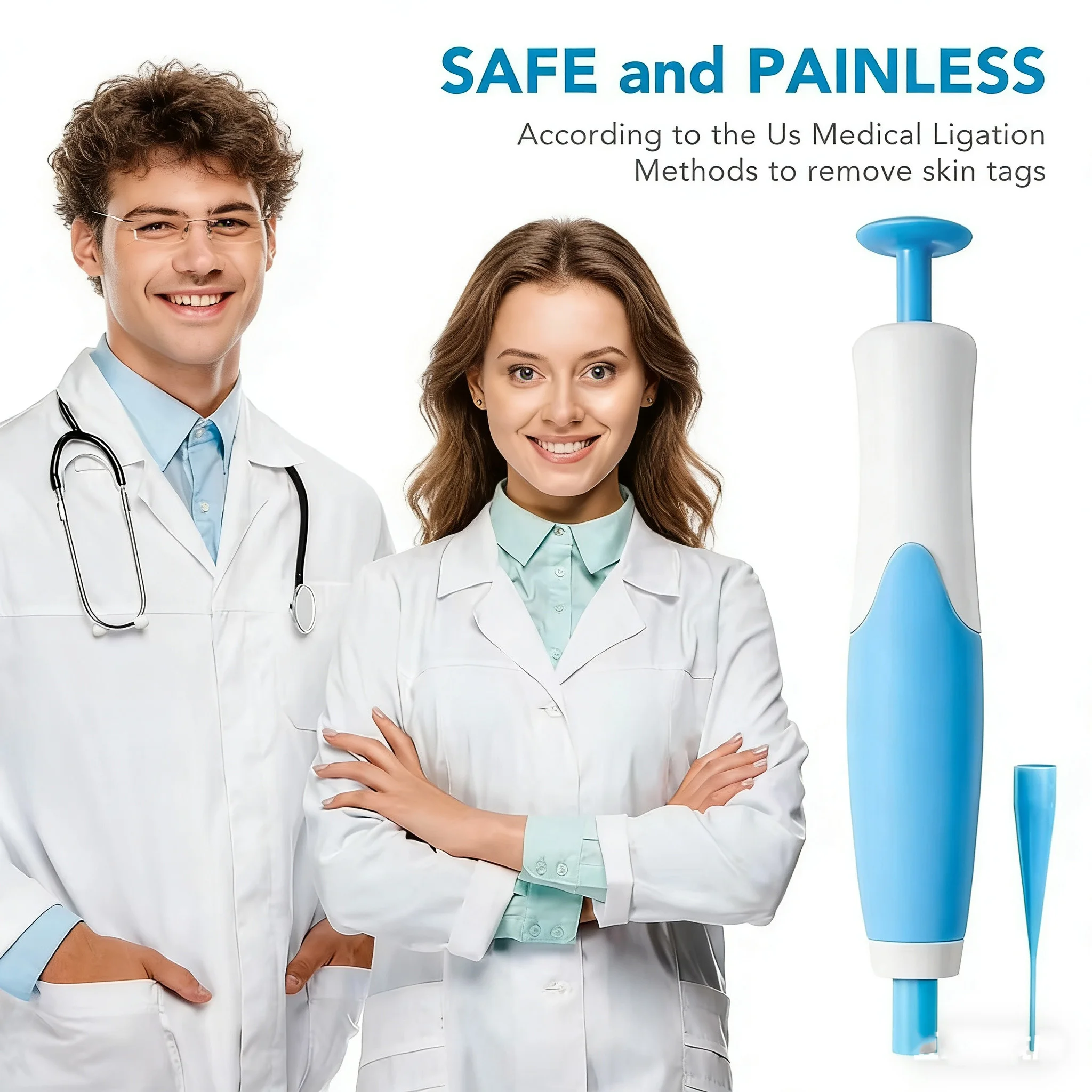 2 in 1 얼굴 점 제거 도구 세트, 고무 링, 얼굴 미용 액세서리 사마귀 제거 키트 용품 바디 사마귀 점 치료