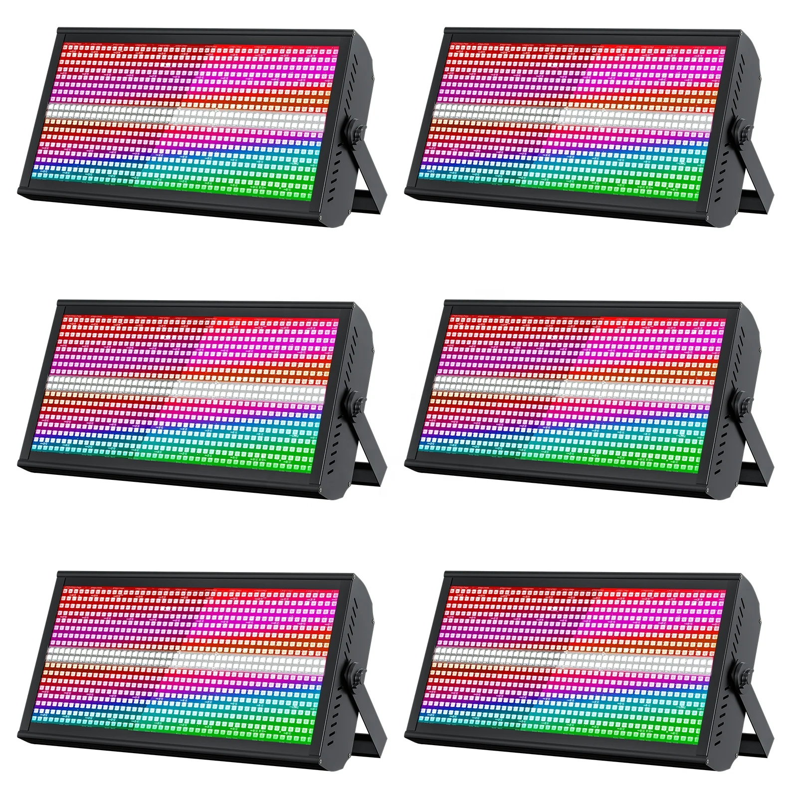LED 48+8 Segment Strobe Light With Flight Case RGBW Wash Stage Flash Effect Lights for DJ Party Show Club