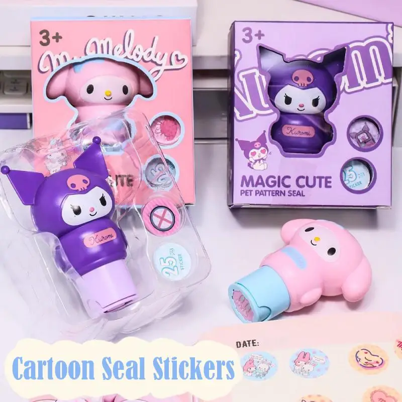 Disney Anime Stitch Diy Stamp Magic Pattern Seal Toy Cartoon Stickers Waterproof Mark Traceless Children Puzzle Boy Girl Gift