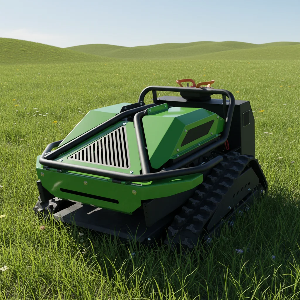 

Настраиваемая гусеничная газонокосилка для тяжелых условий эксплуатации, для использования в садах и на склонах