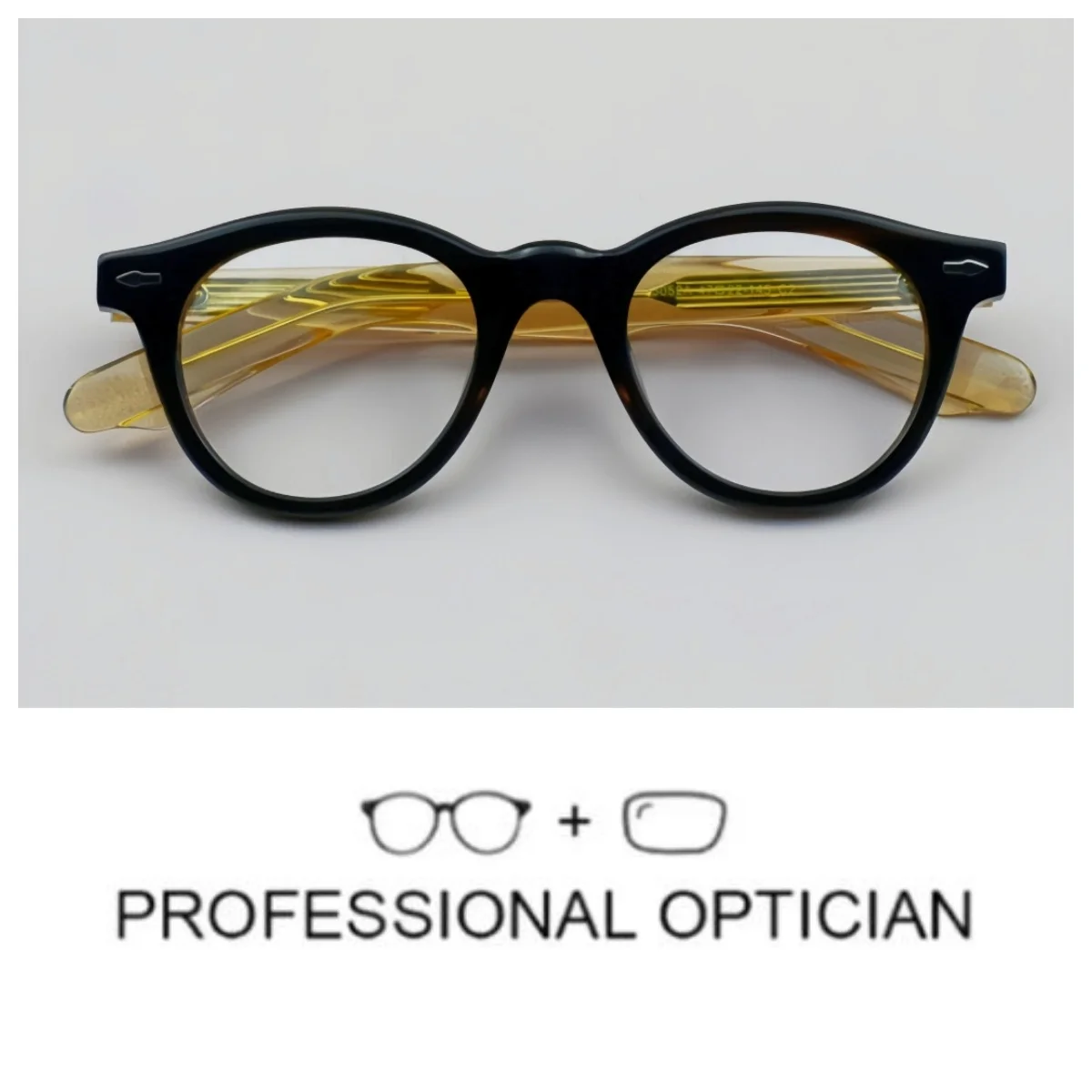 

Trendy Acetate Prescription Glasses For Men Square Anti Blue Light Progressive/Photochromic Optical Eyewear