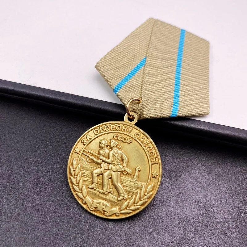 Soviet commemorative medal, Defense of Odessa medal, Russian high-quality metal medal badge, chest badge