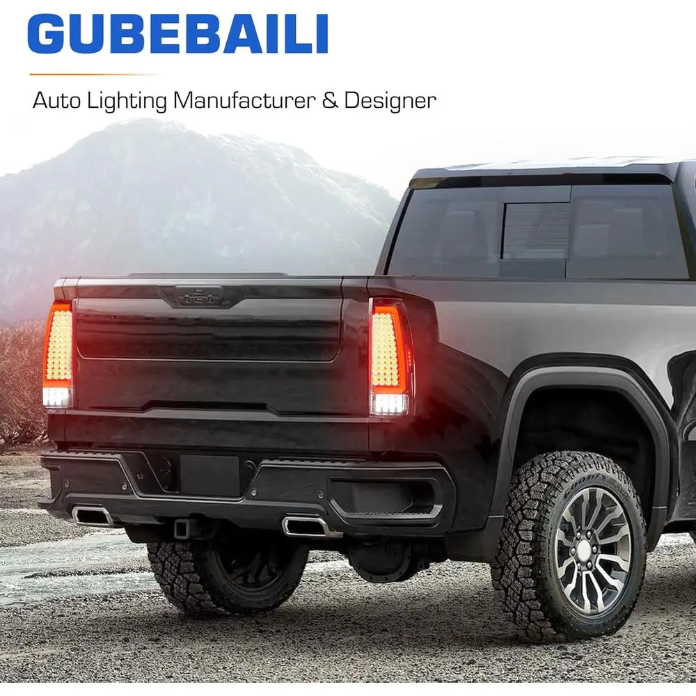 2015-2020 أضواء خلفية LED GMC Yukon & Yukon XL مع غلاف من الكروم وعدسة دخان